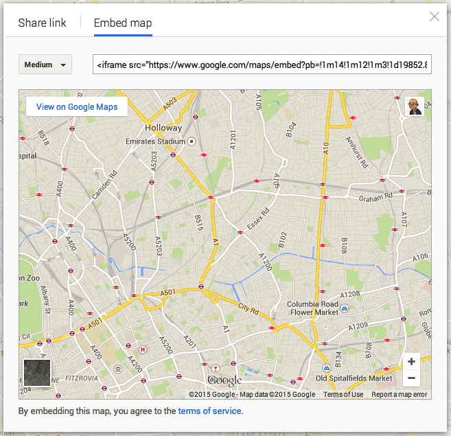 Embed Google Map