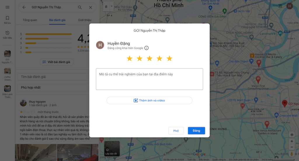 Tại sao review Google Maps lại không xuất hiện